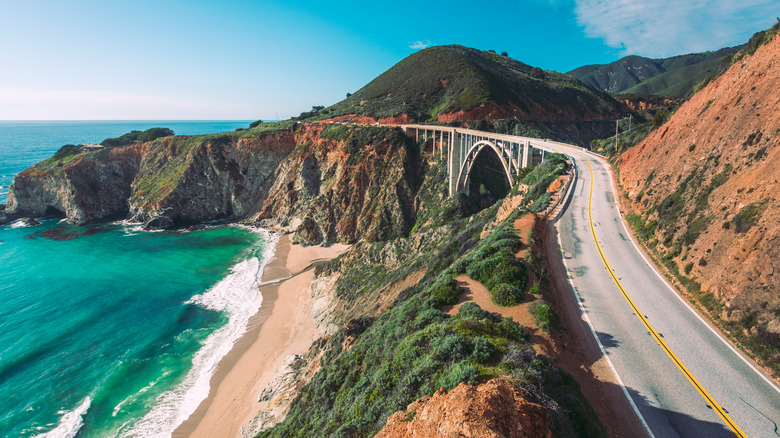 pacific coast highway aerial view