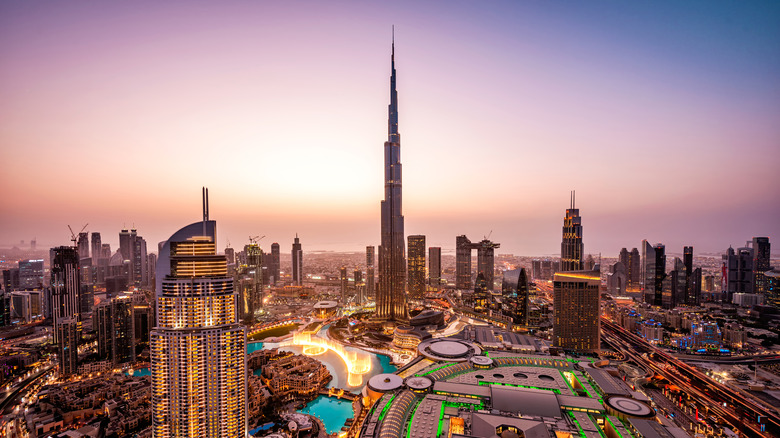 Burj Khalifa in Dubai skyline