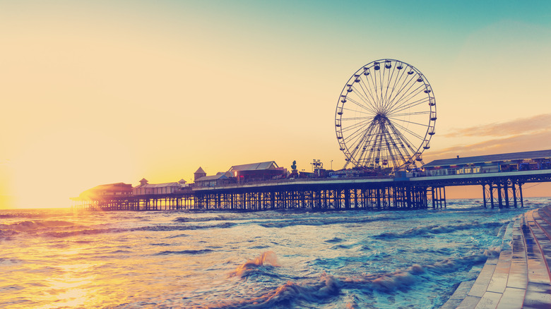 Blackpool pier in England