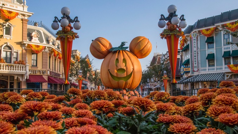 Mickey Mouse pumpkin at Disneyland